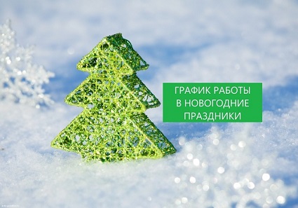 График работы в новогодние праздники
